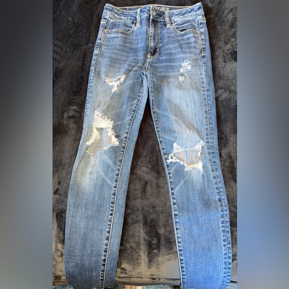 American Eagle Outfitters Super Stretch Blue Jean Jeggings